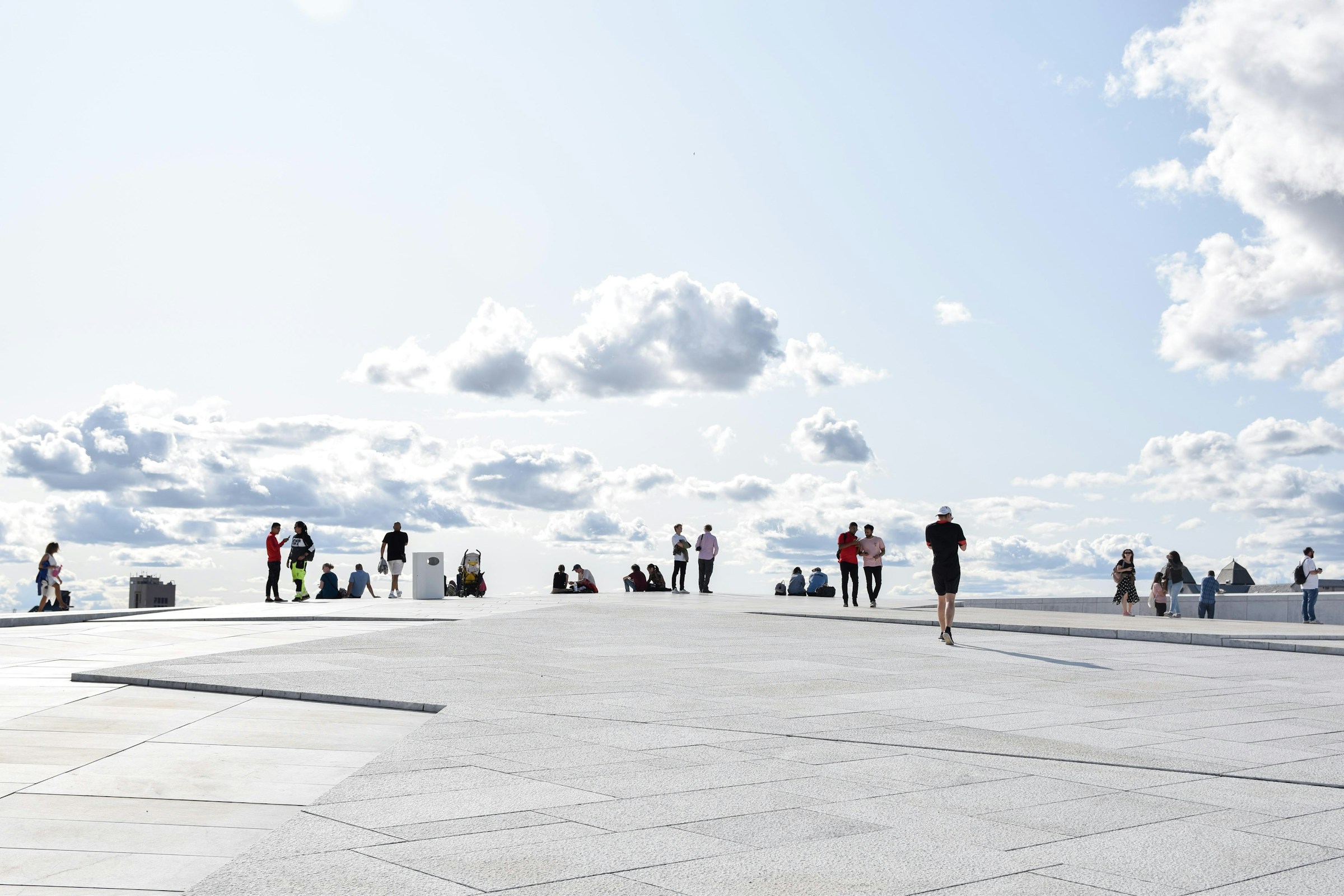 The roof of the Oslo Opera House